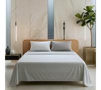 Ruggeri - Completo Letto Matrimoniale - 100% Morbida Microfibra di Alta Qualità - Federe + 1 Lenzuolo con Angoli + 1 Lenzuolo Sopra - Collezione Everyday (Grigio Bicolor, Matrimoniale)