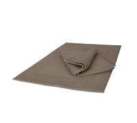 Ruggeri - Set 2 Tappeti Bagno 50x80 cm - 100% Cotone Extra Morbido - Collezione Let's Color! (Tortora)