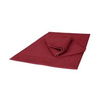 Ruggeri - Set 2 Tappeti Bagno 50x80 cm - 100% Cotone Extra Morbido - Collezione Let's Color! (Rosso)