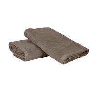 Ruggeri - Set 2 Teli Doccia e Bagno 70x140 cm - 100% Puro Cotone Extra Morbido - Collezione Asciugamani - Let's Color! (Tortora)