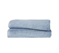 Ruggeri - Set 2 Teli Doccia e Bagno 70x140 cm - 100% Puro Cotone Extra Morbido - Collezione Asciugamani - Let's Color! (Azzurro)