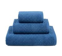Ruggeri - Set 3 Asciugamani Bagno in 100% Cotone Extra Morbido e Assorbente | Telo Bagno 70x140 cm + Asciugamano Viso 50x100 cm + Asciugamano Ospite 40x50 cm (Blu)