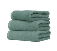 Ruggeri Set 3 Pezzi Asciugamani Bagno, Viso 50x100 cm, Cotone, Verde