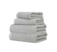 Ruggeri - Set Asciugamani 2 + 2 | Viso + Ospite | 100% Cotone Extra Morbido 500 gr - Let's Color! (Grigio)