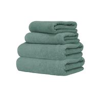 Ruggeri - Set Asciugamani 2 + 2 | Viso + Ospite | 100% Cotone Extra Morbido 500 gr - Let's Color! (Verde)