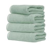 Ruggeri Set 4 Pezzi Asciugamani Bagno Ospiti, 40x50 cm, Cotone, Salvia