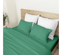 Ruggeri - Set 4 pezzi Completo Letto Matrimoniale - 100% Puro Cotone - Made In Italy - Collezione Let's Color! (Verde)