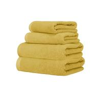 Ruggeri - Set Asciugamani 2 + 2 | Viso + Ospite | 100% Cotone Extra Morbido 500 gr - Let's Color! (Giallo)
