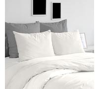 Ruggeri - Set Completo Copripiumino - 100% Puro Cotone - Made In Italy - Collezione Let's Color! (Matrimoniale, Bianco)