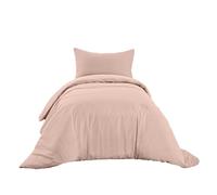 Ruggeri - Parure Copripiumino - 100% Puro Cotone - Made In Italy - Collezione Let's Color! (Singolo, Rosa)