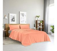 Ruggeri - Completo Letto Matrimoniale - 100% Cotone - Collezione Good Vibes (Arancione e Grigio)