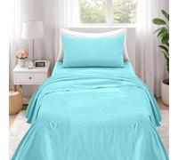 Ruggeri Set Lenzuola Completo Letto Singolo, Microfibra, Azzurro