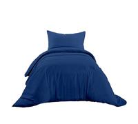 Ruggeri - Parure Copripiumino - 100% Puro Cotone - Made In Italy - Collezione Let's Color! (Singolo, Blu)