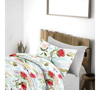 Ruggeri - Parure Copripiumino Singolo - 100% Puro Cotone - Made In Italy - Collezione Flower Mon Amour (Voglia di Tulipani)