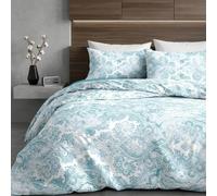 Ruggeri - Completo Letto Matrimoniale - 100% Cotone - Collezione Everyday (Batik Azzurrro)