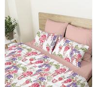 Ruggeri - Set lenzuola Matrimoniale - Made in Italy - 100% Puro Cotone - Collezione Flower Mon Amour (Sinfonia)