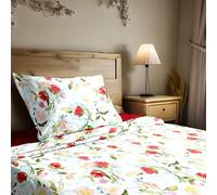 Ruggeri - Set lenzuola Piazza e Mezza - Made in Italy - 100% Puro Cotone - Collezione Flower Mon Amour (Voglia di Tulipani)