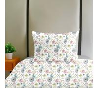 Ruggeri - Set lenzuola Singolo - Made in Italy - 100% Puro Cotone - Collezione Flower Mon Amour (Eden)