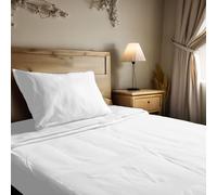 Ruggeri Set Lenzuola3 Pezzi Completo Letto, Piazza e Mezza, Cotone, Bianco