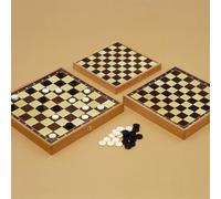 Ruggero Sala Dama Legno Cm 30X30 051