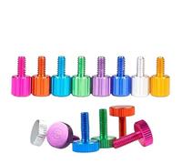 Rugginate viti pollice, Viti a testa zigrinata 5 pezzi multicolore M2 6 M4 M5 M6 Dimensioni multiple(Golden,M5x15mm)