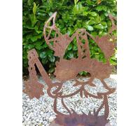 Ruggine pregiata vichinga Björn con stella del mattino figura guerriero decor...