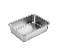 Ruggine Prova Lettiera Scatola Acciaio Inox per Gatto Facile Ingresso Odore Del