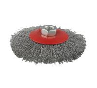 Ruggine Sporco Lucido Acciaio Placcato Ottone Filo Spazzola Ruote 4 100mm for