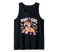 Ruggire Come Una Ragazza Feroce Leonessa Empowerment Design Canotta
