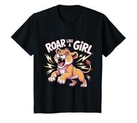 Ruggire Come Una Ragazza Feroce Leonessa Empowerment Design Maglietta