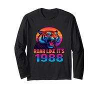Ruggito Come se Fosse 1988 Vaporwave Tiger Maglia a Manica