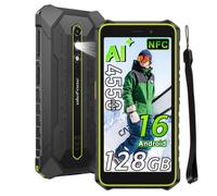 RugKing 2 Pro Rugged Smartphone Android 16, 10GB+128GB/TF 2TB Telefono Indistruttibile, 5.45" HD+ 90Hz, 13MP+5MP, 4550mAh, Telefono impermeabile IP68/IP69K, 4G Dual SIM LTE/ WiFi/NFC/OTG/GPS, Vert
