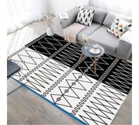 RUGMRZ Antibatterico Tappeto Decorazione Geometrica Del Divano Soggiorno Bianco Nero Cucina Moderno Oggetti Per La Casa Inter 140X200CM