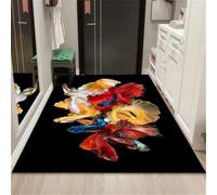 RUGMRZ Arredamento Casa 80X160Cm Tappeto Camera Ragazzo Nero Bimba Per Cane Tappeti Corridoio Piccolopuerta Pasillo Arte De Moda Antideslizante Resistente A Las Manchas Amaril