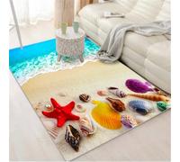 RUGMRZ Comodo Tappeto 120X160Cm Tapeto Multicolore Sala Pelo Corto Decorazioni Per La Camera Da Gioco Bambini Pulisce Tappetipatrón De Paisaje Submarino Dormitorio Acuario Azul