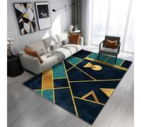 RUGMRZ Decorazione Del Pavimento Moderna Geometrica Astratta Antiscivolo Lavabile Tappeti Camera Da Letto Grigio Tapetti Corridoio Lungo Tappeto Classico Salotto Scendiletto Tappeto140X200Cm