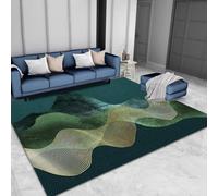 RUGMRZ Decorazioni Stanza Moderna Decorazione Geometrica Astratta Antiscivolo Lavabile Tappet Da Cucina Marrone Tappeto Camerette Per Bambini Salotto Pelo Corto Accessori Camera Su Misura120X180Cm