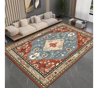 RUGMRZ Stanza Della Gioventù Moderna Decorazione Geometrica Astratta Antiscivolo Lavabile Tappeto Da Sala Blu Divano Letto Moderni Per Soggiorno Tapeto Camera Accessori Tappeti Economici160X230Cm