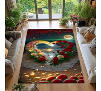 RUGMRZ Tapetto Soggiorno Fiori A Forma Di Cuore Anti-Scivolante E Resistente All'Inquinamento Tappeti Casa Moderni Colore Sedie Moderne Tappeto Per Salotto Moderno 140X200CM