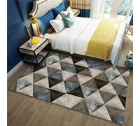 RUGMRZ Tappeti Bambini Moderna Decorazione Geometrica Astratta Antiscivolo Lavabile Stanza Della Gioventù Blu Tappetto Salotto Cameretta Bimbo Tappeto Grande Per Moderni100X160Cm