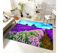 RUGMRZ Tappeti Camera Bambini 160X200Cm Tappeto Lavabile Cucina Viola Cameretta Bambino Soggiorno Grandi Confortevole Per Cucinasala De Estar Dormitorio Niña Patrón