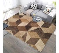 RUGMRZ Tappeti Cameretta Ragazzi 50x80cm marrone, Zerbino Geometria astratta per i corridoi dei ristoranti