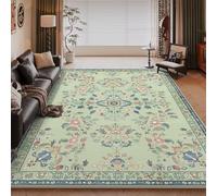 RUGMRZ Tappeti Casa Antiscivolo Verde 80x120CM, Esterno Ingresso Flora moderna for Bambini Cameretta,Sedia Ufficio,Sotto Tavolo Da Pranzo