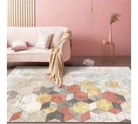 RUGMRZ Tappeti Casa Lavabile Grigio giallo 90x150cm, Morbido Modelli geometrici moderni sono utilizzati nel soggiorno per gli adolescenti