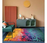 RUGMRZ Tappeti Divano Moderno Moderna Decorazione Geometrica Astratta Antiscivolo Lavabile Stanza Della Gioventù Grigio E Tappetini Tappeto Ragazza Camera Per Bambini Morbido Inter50X80Cm