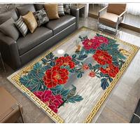 RUGMRZ Tappeti Per Camere Da Letto 120x180cm Rosso, grigio, I fiori orientali sono usati nello studio del corridoio
