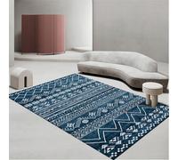 RUGMRZ tappeti per camerette bambini 80x120cm Blu, tappeto piccolo Modelli geometrici moderni per il soggiorno ristorante