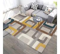 RUGMRZ Tappeti Sala Moderni Moderna Decorazione Geometrica Astratta Antiscivolo Lavabile Tappeto Da Salotto Moderno Grigio Cucina Tapetto Casa Soggiorno Per Tappetino Antiscivolo80X120Cm