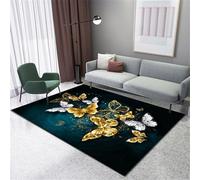 RUGMRZ Tappeto Bambini 80X160Cm Bambina 20 Blu Casa Camera Da Letto Soggiorno Farfalla Bordo Semplice Moderno Runner Cucina