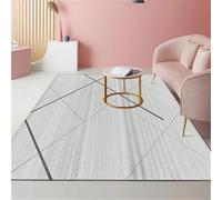 RUGMRZ Tappeto Bambini Cameretta Lavabile In Lavatrice grigio 90x150cm, Personalizzato Righe moderne sono utilizzate nel soggiorno e nello studio